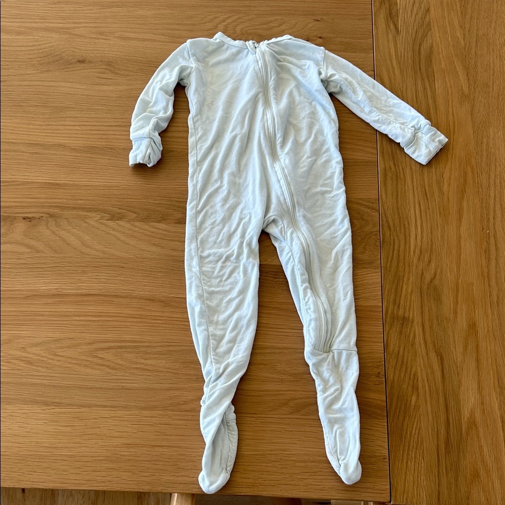 Kickee Pants Soft light blue Footie